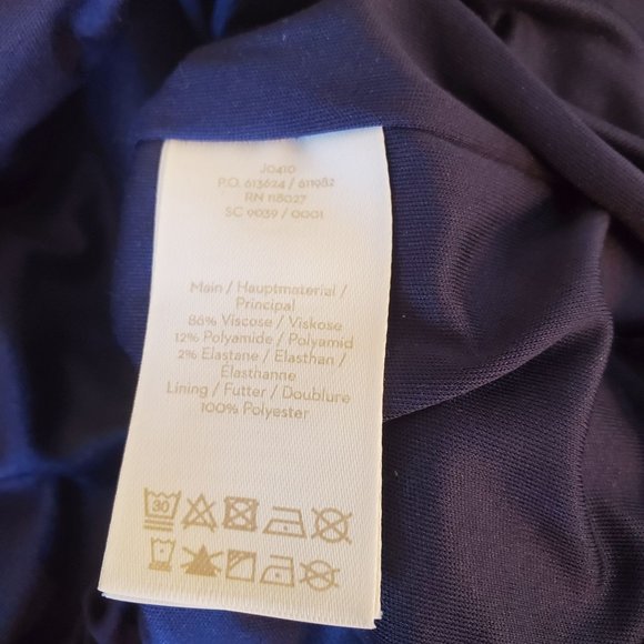 Boden Navy and Orange Floral Midi Dress - Picture 5 of 8